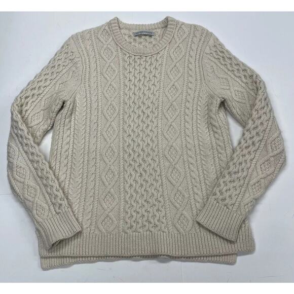 Outerknown Other - Outerknown Fisherman Sweater Wool Organic Cotton Men's Medium Cream Cable Knit